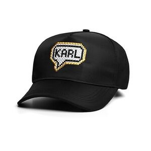 Karl Lagerfeld Black Baseball Cap